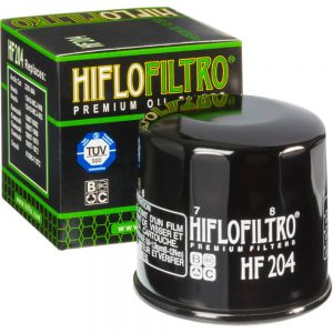 Hiflofiltro Oil Filter Spin-on Paper Glossy Black (HF204)
