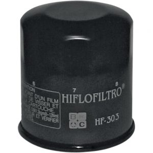 Hiflofiltro Oil Filter Spin-on Paper Glossy Black (HF303)