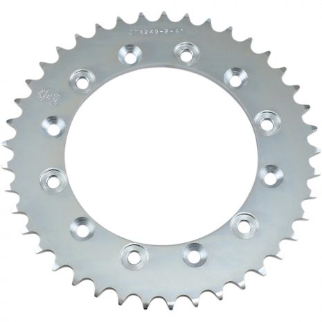 JT Sprockets Rear Replacement Sprocket 41 Teeth 520 Pitch Natural C49 High Carbon Steel (JTR245/2.41)